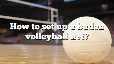How to set up a baden volleyball net?
