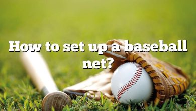 How to set up a baseball net?
