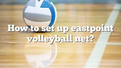 How to set up eastpoint volleyball net?