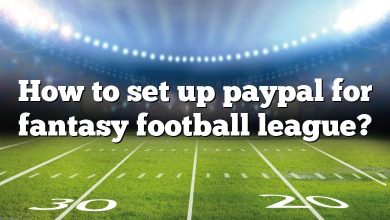 How to set up paypal for fantasy football league?