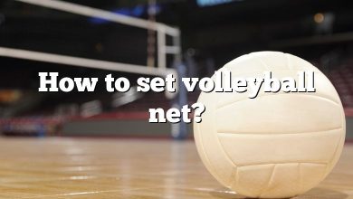 How to set volleyball net?