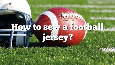 How to sew a football jersey?