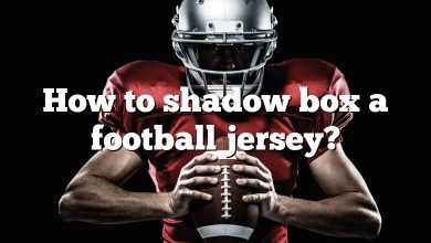 How to shadow box a football jersey?