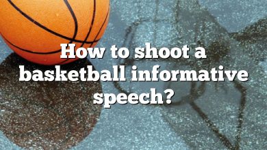 How to shoot a basketball informative speech?