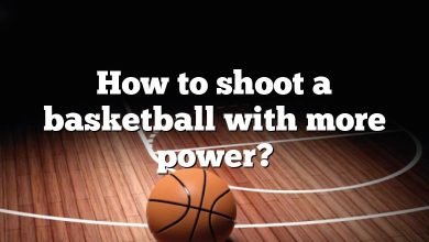 How to shoot a basketball with more power?