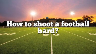 How to shoot a football hard?