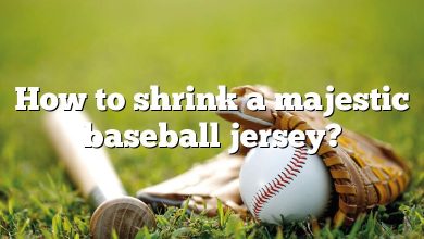 How to shrink a majestic baseball jersey?