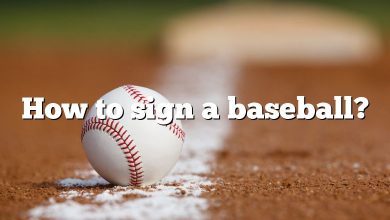 How to sign a baseball?