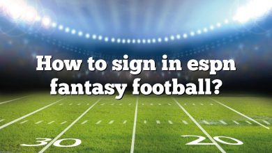 How to sign in espn fantasy football?