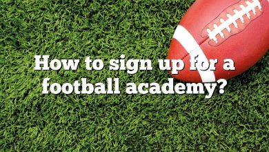 How to sign up for a football academy?