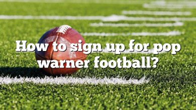 How to sign up for pop warner football?