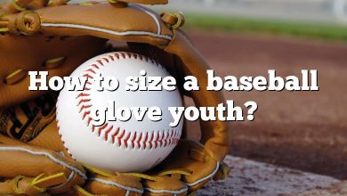 How to size a baseball glove youth?