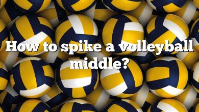 How to spike a volleyball middle?
