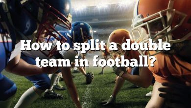 How to split a double team in football?