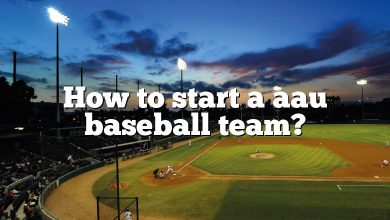 How to start a aau baseball team?