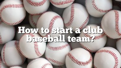 How to start a club baseball team?