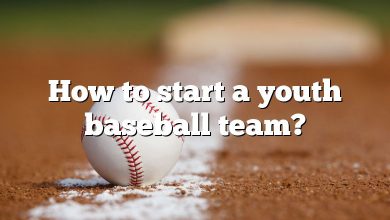 How to start a youth baseball team?