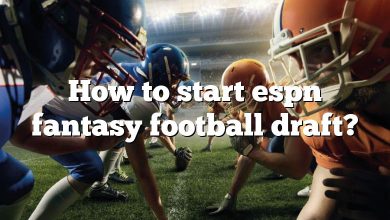 How to start espn fantasy football draft?