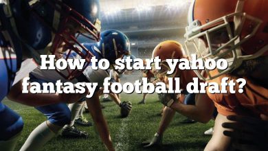How to start yahoo fantasy football draft?