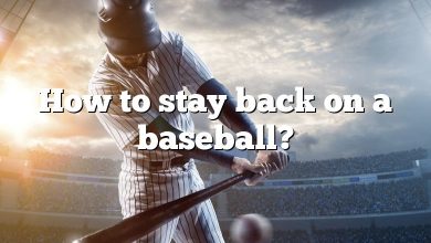 How to stay back on a baseball?