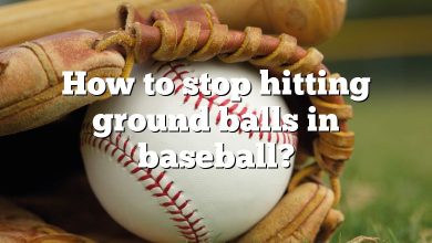 How to stop hitting ground balls in baseball?