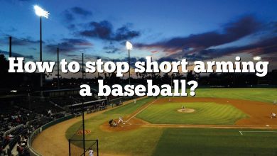 How to stop short arming a baseball?