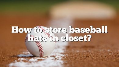 How to store baseball hats in closet?