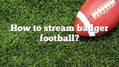 How to stream badger football?