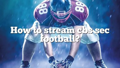 How to stream cbs sec football?