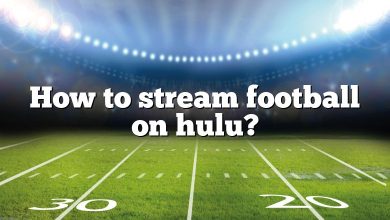 How to stream football on hulu?