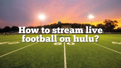 How to stream live football on hulu?