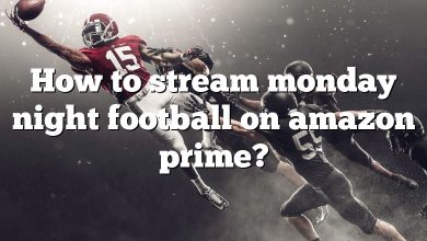 How to stream monday night football on amazon prime?