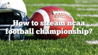 How to stream ncaa football championship?