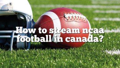 How to stream ncaa football in canada?