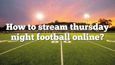 How to stream thursday night football online?