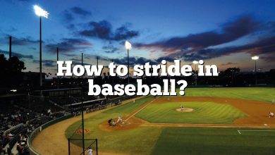 How to stride in baseball?