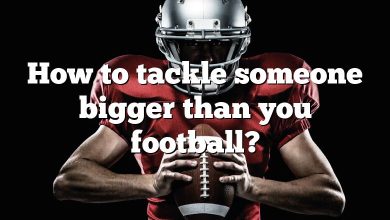 How to tackle someone bigger than you football?