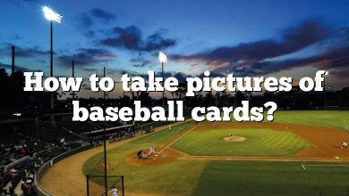 How to take pictures of baseball cards?