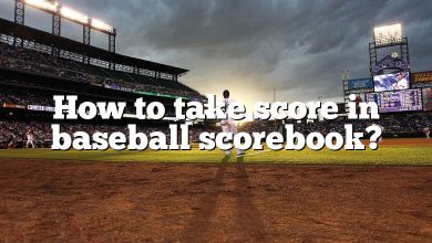 How to take score in baseball scorebook?