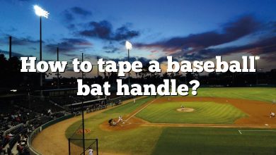 How to tape a baseball bat handle?