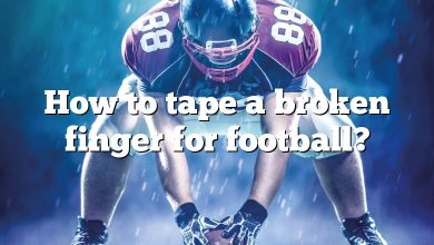 How to tape a broken finger for football?