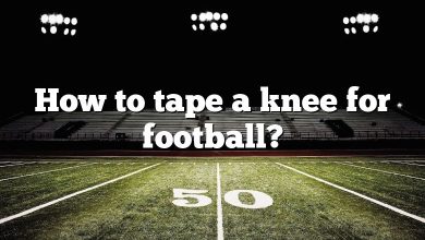 How to tape a knee for football?