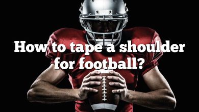 How to tape a shoulder for football?