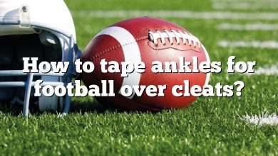 How to tape ankles for football over cleats?