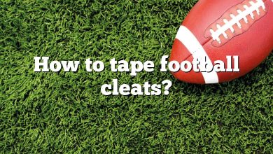 How to tape football cleats?