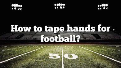 How to tape hands for football?