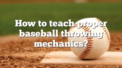 How to teach proper baseball throwing mechanics?