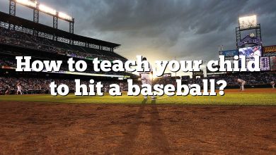 How to teach your child to hit a baseball?