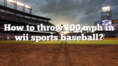 How to throw 100 mph in wii sports baseball?