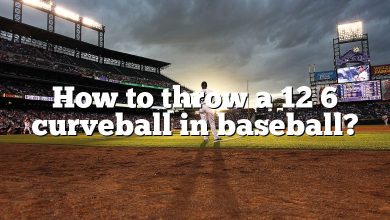 How to throw a 12 6 curveball in baseball?